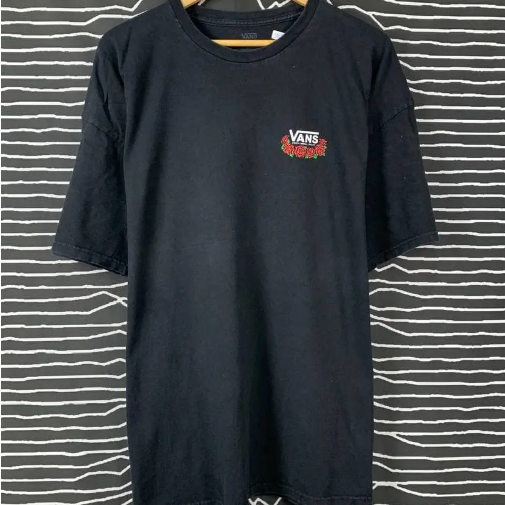 Vans Black Short Sleeve Tee with Crew Neck